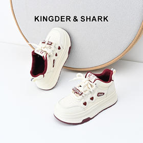 经典鲨女鞋2024年冬季新款韩版时尚安可拉红加绒小白鞋休闲鞋KW326-D58201