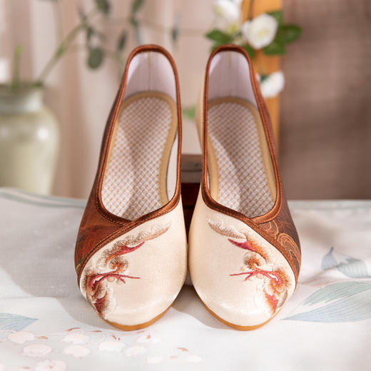 中国风妈妈鞋茶艺刺绣旗袍布鞋YX[天荷] 商品图3