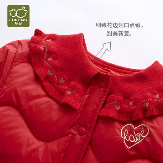 拉比-童衣类（冬）H4绮想羽绒反领全开外套(PH) 商品图1