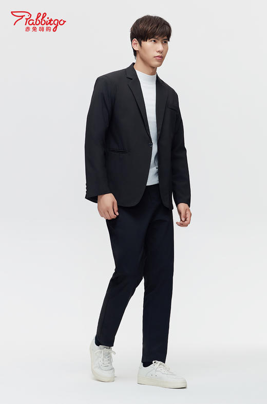 赤兔嗨购休闲西装男士套装外套高级感订婚春秋季小西服结婚上衣 商品图4
