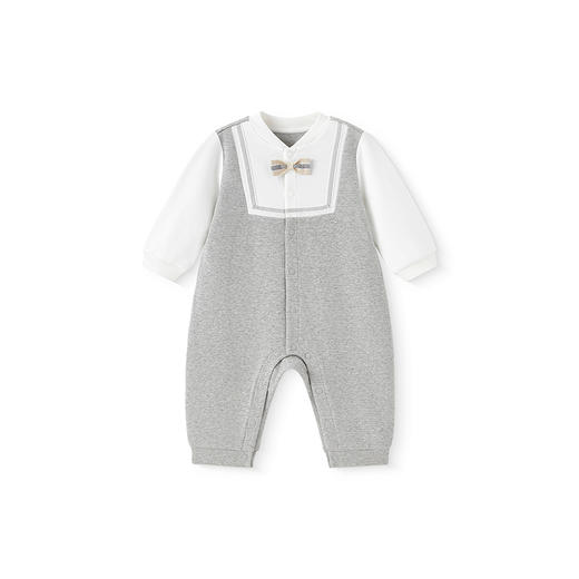 【商场同款】英氏婴儿衣服春夏长袖男宝连体衣2025新款假两件爬服 商品图4