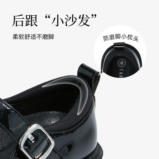 泰兰尼斯meta春季新款儿童公主皮鞋女宝软底单鞋甜美轻便演出鞋子  M03X5A6013 商品图3
