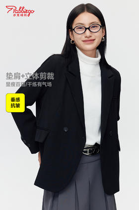 赤兔嗨购小西装外套女2024新款秋冬装今年流行oversize休闲高级感西服