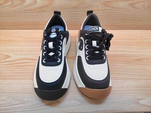 豪行舒适休闲女鞋22309292时尚平底系带厚底潮鞋 商品图4