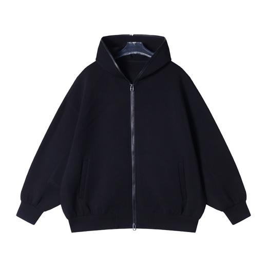 WT123秋冬季新款时尚个性纯色连帽拉链开衫卫衣外套百搭情侣宽松 商品图1