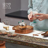 臻宝堂（ZENBOTON）纯手工镶金鱼小型茶盘茶道嵌入式养壶干泡茶台中式茶具铜器配件 满庭春色储水式铜茶台 容量约650ml 商品缩略图1