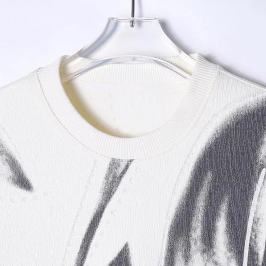 秋冬季新款时尚个性扎染磨破套头圆领卫衣休闲情侣宽松上衣 商品图2