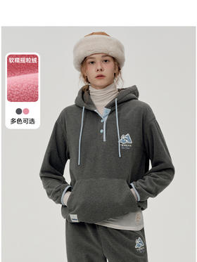 Teenie Weenie小熊卡通连帽卫衣女冬季女卫衣TTMW248C14N