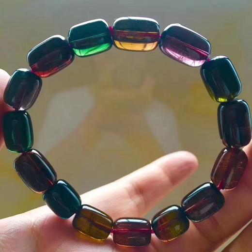 9mm-11mm单圈老矿碧玺手串 商品图0