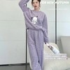 【居家/出门穿一件就搞定了】新款提花舒棉绒暖暖套装 加厚保暖卡通可外穿女士家居服睡衣，棉绒暖绒套装，双面绒感。ry 商品缩略图2