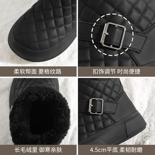 ZHR则则加绒防水雪地靴防滑女鞋2024冬季新款加厚保暖百搭棉鞋女 商品图2