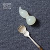 臻宝堂银铜茶匙茶枕取茶勺纯手工葫芦型茶具六君子配件福禄茶拨勺两件套 商品缩略图2
