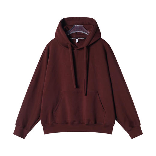 WY593新款时尚个性纯色连帽抽绳连帽套头卫衣宽松百搭休闲上衣 商品图1