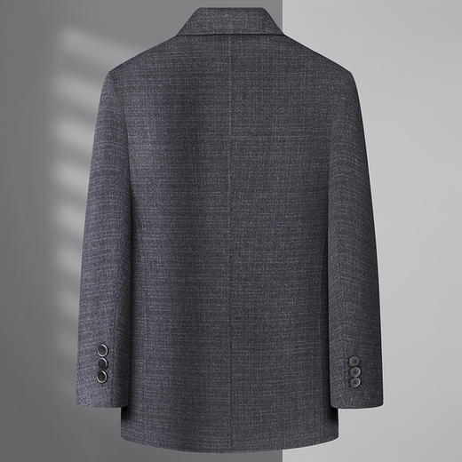 【可拆卸内胆】【新款DLC】大依优型品质双面呢羊毛呢大衣外套商务夹克男宽松加肥加大码上衣胖子正装休闲 商品图10