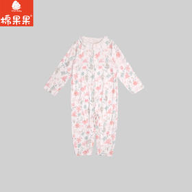 棉果果春季新品商场同款女童莫代尔哈衣爬服对开连体衣M121722425006