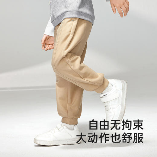 英氏儿童裤子春夏季纯棉休闲百搭男童长裤2025新款束脚裤儿童长裤 商品图2