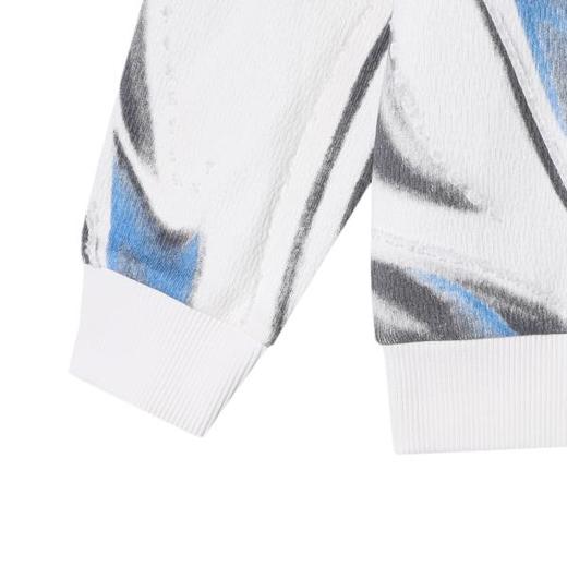 秋冬季新款时尚个性扎染磨破套头圆领卫衣休闲情侣宽松上衣 商品图4