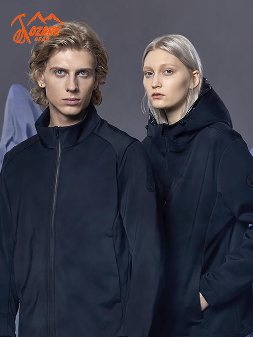 OZARK奥索卡秋户外新品男商务立领夹克休闲运动软壳外套318741 商品图0