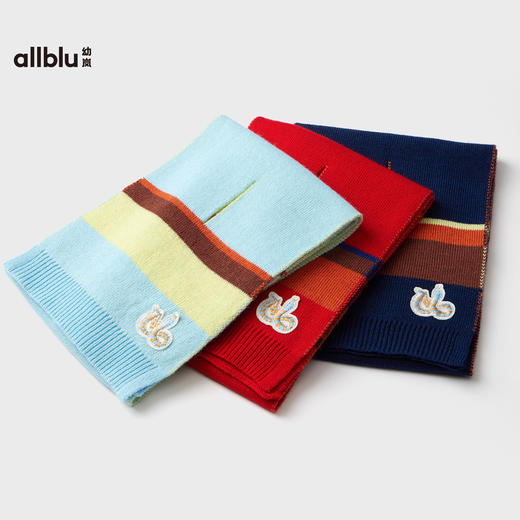 【粉丝专属】allblu幼岚儿童围巾女童男童冬季保暖秋冬款围脖柔软舒适洋气时尚 商品图2