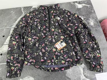 瑕疵THE NORTH FACE/北面  女士印花图案标准版型半拉链立领外套