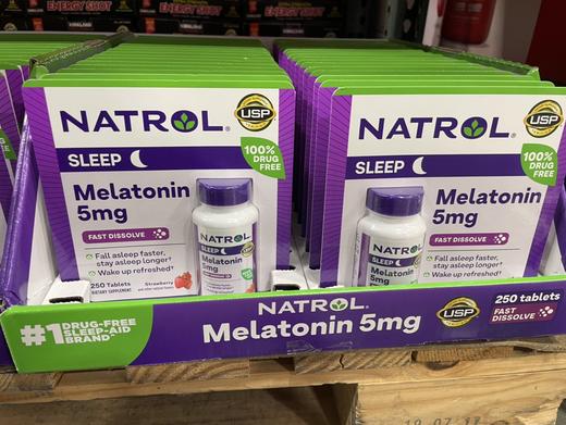 Natrol Melatonin 草莓味 睡眠片5mg 250粒，美国代购，无中文标签，介意慎拍 商品图2