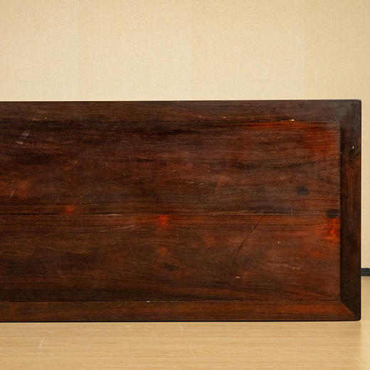 清 红木束腰马蹄腿螭龙纹画桌 商品图2