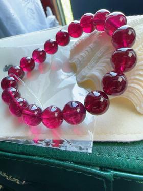 10mm单圈全色红碧玺手串