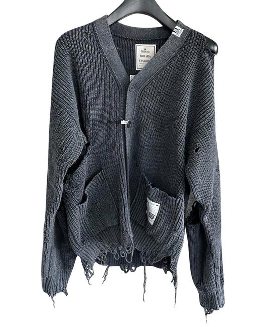 中性款手工破坏做旧毛衣开衫019 商品图0