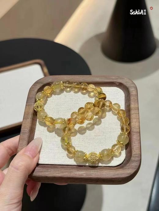 吸金小霸王招财天然黄水晶手链正财偏财通通拿下 商品图1