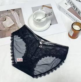 【5条装❗️蕾丝带钻交叉性感内裤】迷死人的明艳靓丽轻奢美，爱了爱了❗️新款性感蕾丝透明少女低腰热火T裤情趣内衣丁字裤女