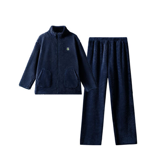 连绵·男女款珊瑚绒拉链家居服 商品图14