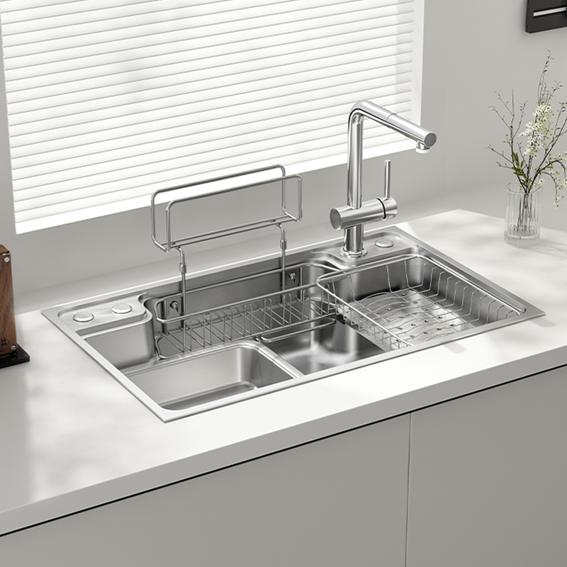 帝王洁具304不锈钢厨房水槽家用洗碗池大单槽OH67010