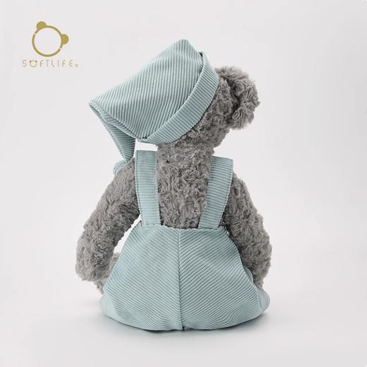 Softlife  背带熊陪伴玩偶 -灰色 商品图3