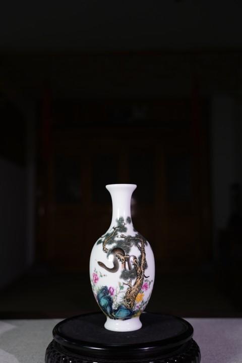 富贵长寿赏瓶--生肖蛇 商品图0