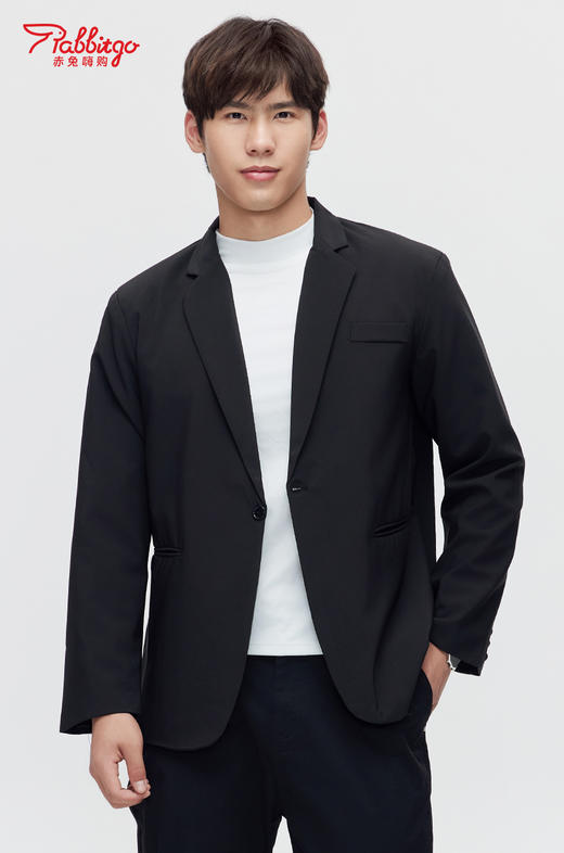 赤兔嗨购休闲西装男士套装外套高级感订婚春秋季小西服结婚上衣 商品图3