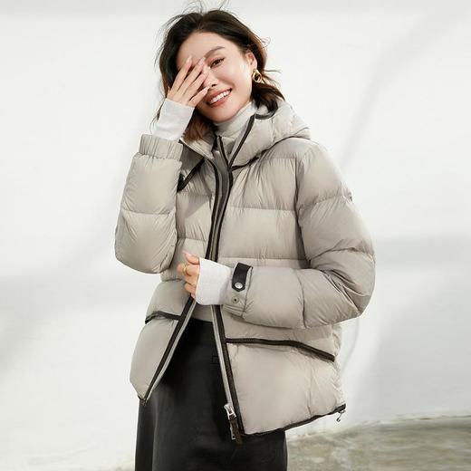 【自】全新升级【铂金会员735/天猫989/差价254】(04351) 洛诗琳超厚抗寒女设计感2024冬季韩版长/短款羽绒服 商品图2