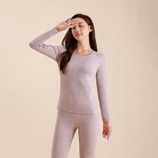 连绵·320g羊绒桑蚕丝保暖内衣套装 商品图5