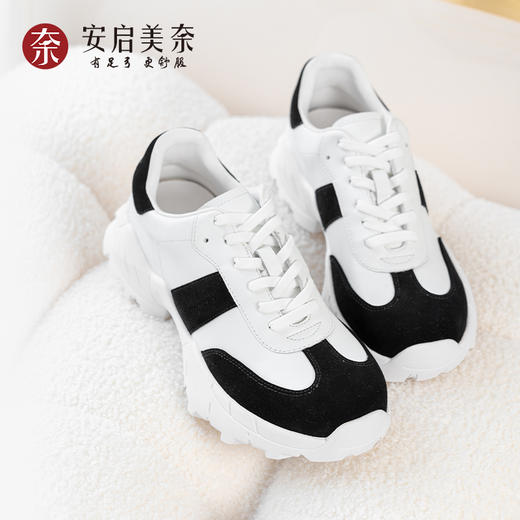 ARCH CONTACT安启美奈运动鞋增高羊皮女鞋52929 商品图2