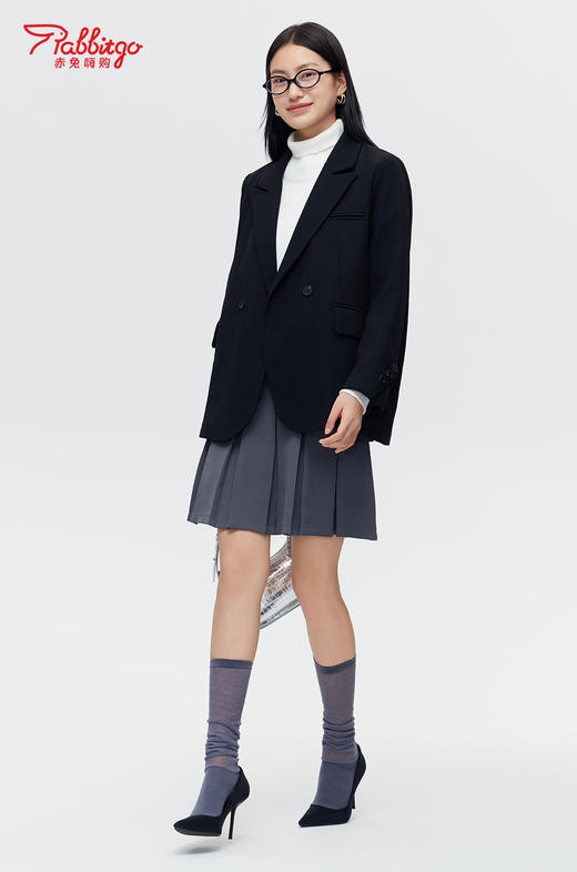 赤兔嗨购小西装外套女2024新款秋冬装今年流行oversize休闲高级感西服 商品图4