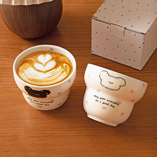 摩登主妇手握咖啡杯茶杯牛奶早餐杯拿铁杯陶瓷杯子家用水杯马克杯 商品图0