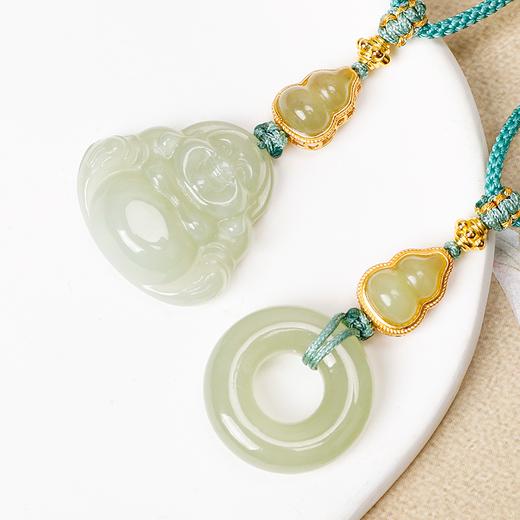 （下单赠紫金砂桃花串）汀青·和田玉老熟料专场，冰底老熟料，肤如凝脂，莹润透亮 商品图2