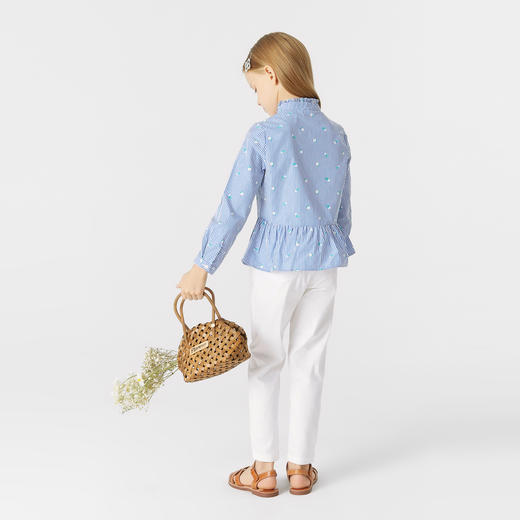 女童梭织单裤春季新款安奈儿童装EG516076 商品图4