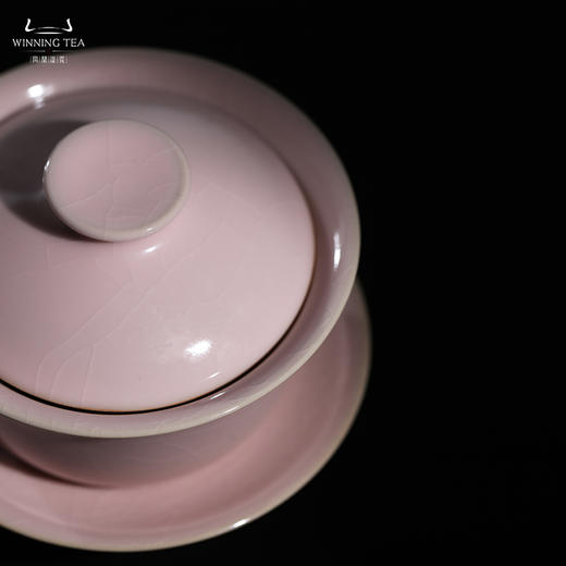 问鼎汝瓷粉汝三才盖碗（缺货） 商品图3