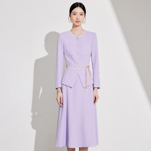 紫色小香风套装女初冬新款名媛轻奢 商品图2