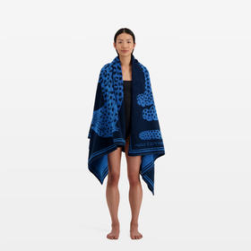 北京仓｜Inoui Editions-Beach Towel-Fetiche-蓝色 猎豹 浴巾 沙滩巾［法国设计师］