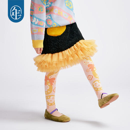 年衣女童短裙冬季新款儿童裙子半身裙A字裙公主裙女孩甜美裙子元元宝宝短裙 商品图1