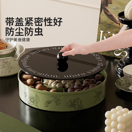 摩登主妇干果盘零食家用客厅茶几干果盒糖果盒摆放瓜子坚果收纳盒 商品图1