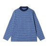 T1896秋季新款时尚个性撞色条纹套头圆领长袖T恤休闲百搭宽松上衣 商品缩略图1