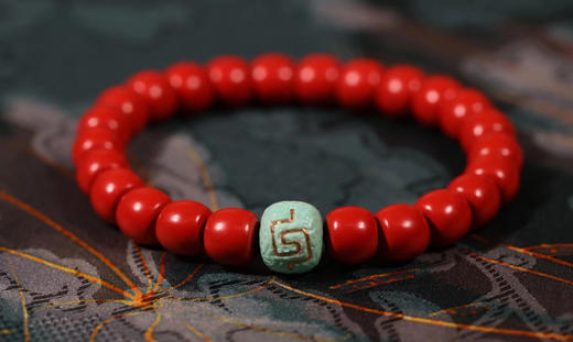 朱砂单圈手串古珠 商品图2