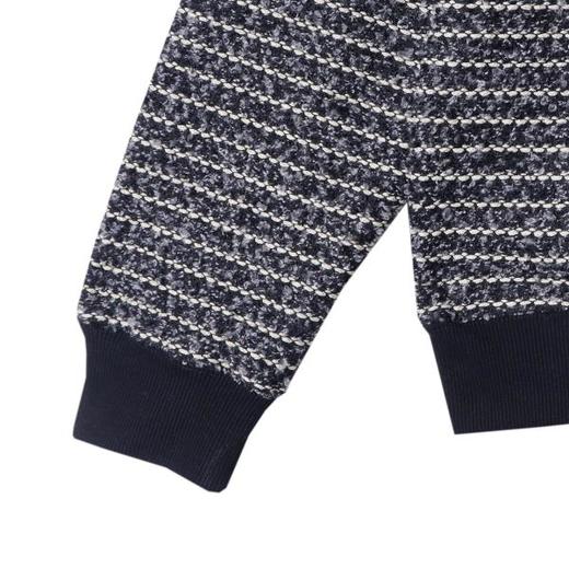 秋冬季新款时尚个性韩版撞色圆领长袖卫衣休闲情侣宽松针织上衣 商品图3